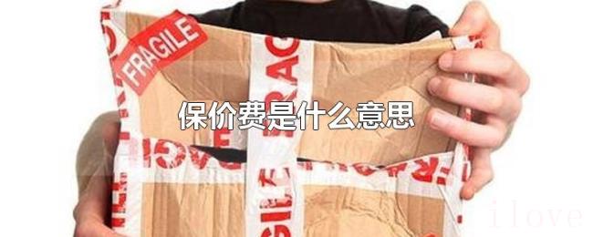 保价费是什么意思 保价费是什么意思