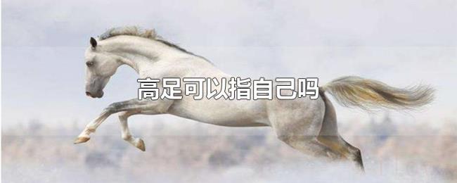 高足可以指自己吗 高足可以指自己吗
