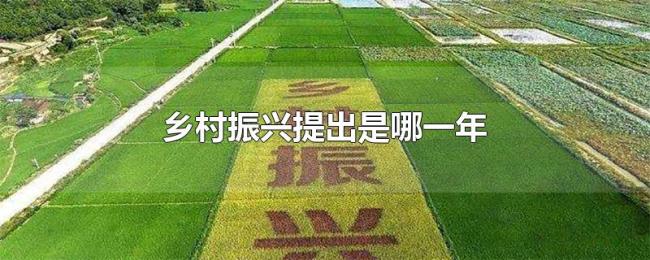 乡村振兴提出是哪一年