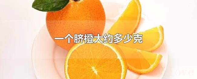 一个脐橙大约多少克 一个脐橙大约多少克