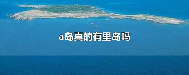 a岛真的有里岛吗 a岛真的有里岛吗