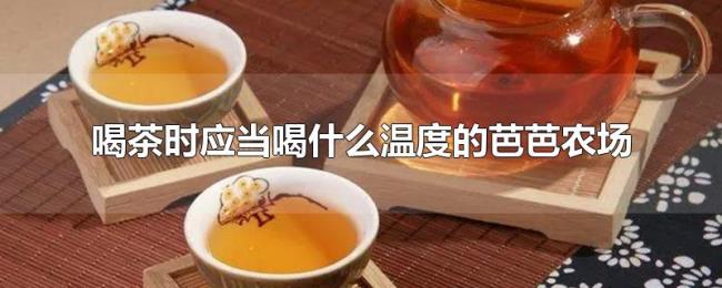 喝茶时应当喝什么温度的芭芭农场