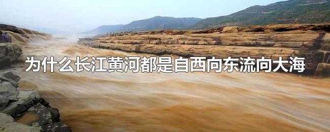为什么长江黄河都是自西向东流向大海