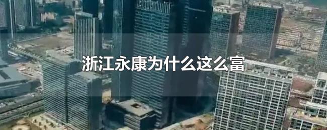 浙江永康为什么这么富 浙江永康为什么这么富