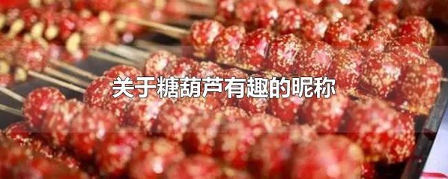 关于糖葫芦有趣的昵称 关于糖葫芦有趣的昵称
