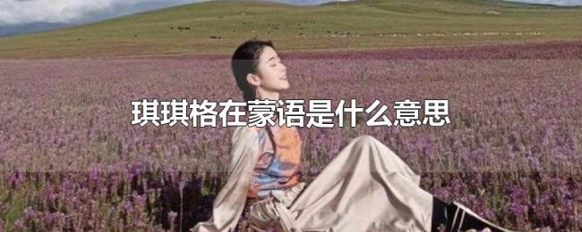 琪琪格在蒙语是什么意思 琪琪格在蒙语是什么意思