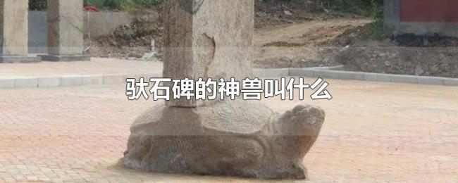 驮石碑的神兽叫什么