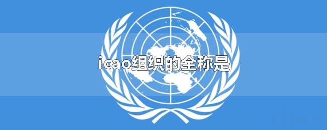 icao组织的全称是