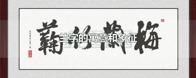 兰字的寓意和象征 兰字的寓意和象征