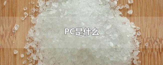 PC是什么 PC是什么