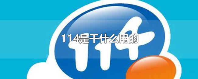 114是干什么用的 114是干什么用的