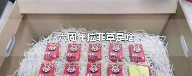六周年拉菲草是啥 六周年拉菲草是啥