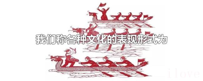 我们称各种文化的表现形式为