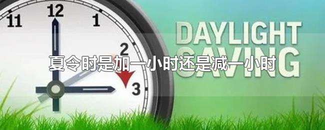 夏令时是加一小时还是减一小时