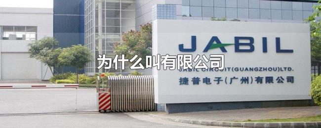 为什么叫有限公司 为什么叫有限公司