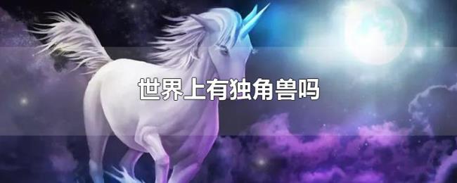 世界上有独角兽吗