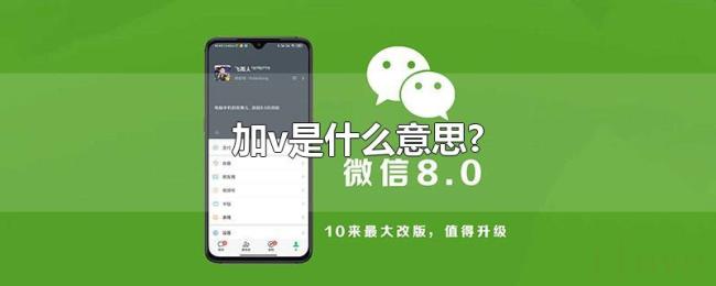 加v是什么意思? 加v是什么意思?