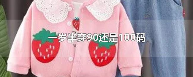 一岁半穿90还是100码