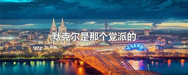 默克尔是那个党派的 默克尔是那个党派的