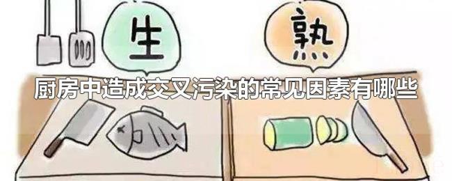 厨房中造成交叉污染的常见因素有哪些 厨房中造成交叉污染的常见因素有哪些