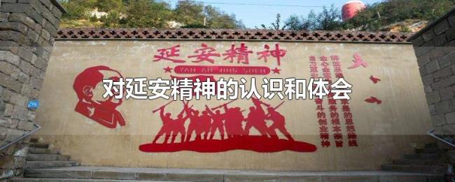 对延安精神的认识和体会
