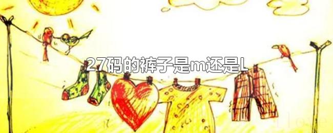 27码的裤子是m还是L 27码的裤子是m还是L