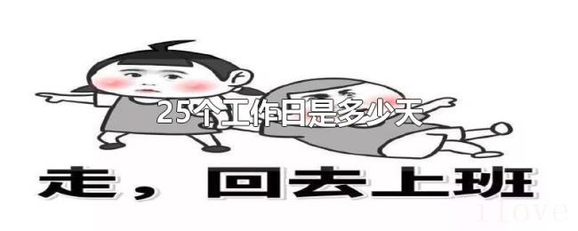 25个工作日是多少天