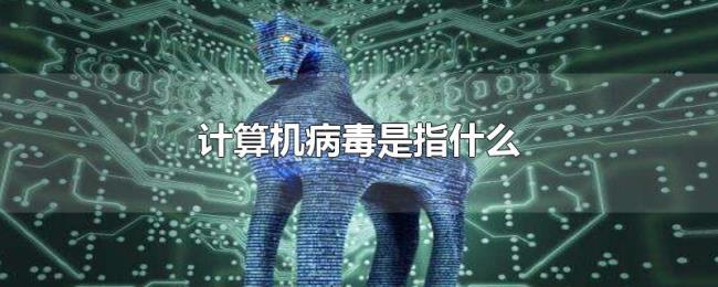 计算机病毒是指什么 计算机病毒是指什么