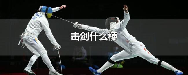 击剑什么梗 击剑什么梗
