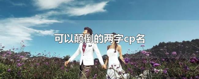 可以颠倒的两字cp名