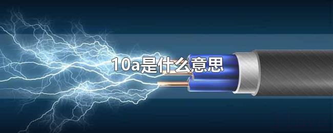10a是什么意思 10a是什么意思