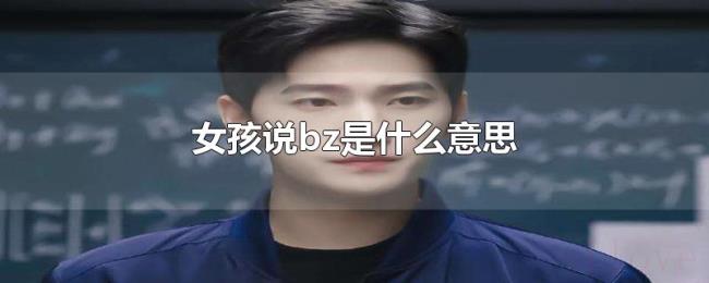 女孩说bz是什么意思 女孩说bz是什么意思