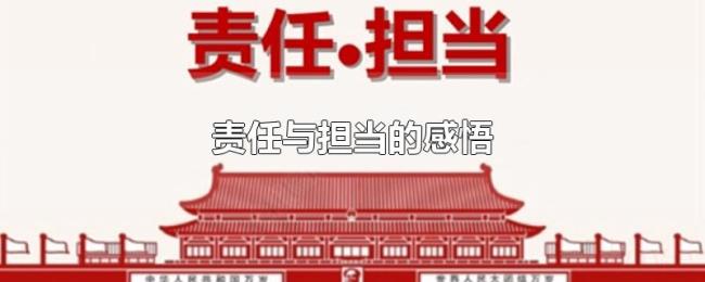 责任与担当的感悟