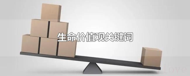 生命价值观关键词