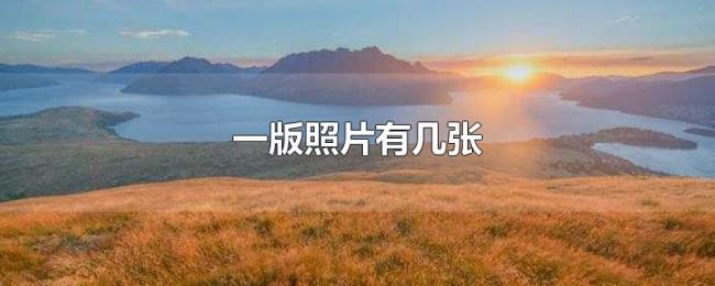 一版照片有几张