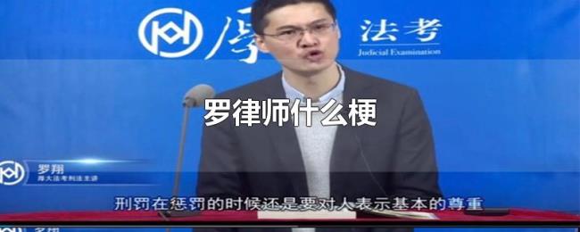 罗律师什么梗