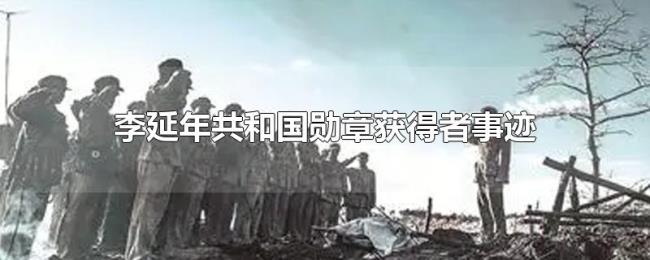 李延年共和国勋章获得者事迹