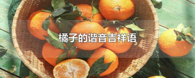 橘子的谐音吉祥语