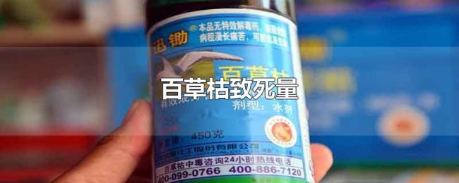 百草枯致死量 百草枯致死量