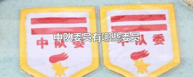 中队委员有哪些委员 中队委员有哪些委员