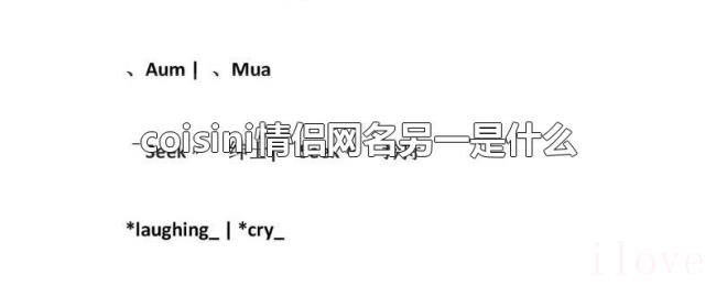 coisini情侣网名另一是什么 coisini情侣网名另一是什么
