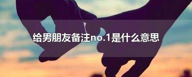 给男朋友备注no.1是什么意思 给男朋友备注no.1是什么意思