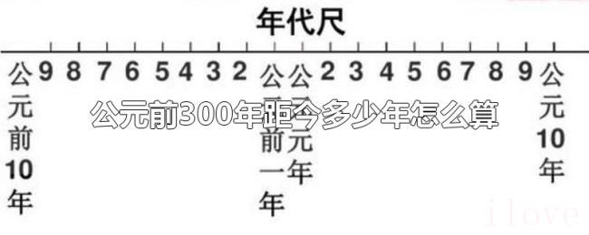 公元前300年距今多少年怎么算