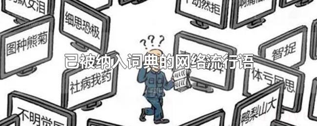 已被纳入词典的网络流行语 已被纳入词典的网络流行语
