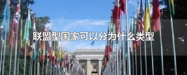 联盟型国家可以分为什么类型