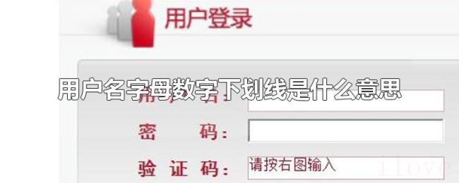 用户名字母数字下划线是什么意思 用户名字母数字下划线是什么意思
