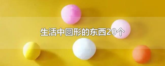 生活中圆形的东西20个