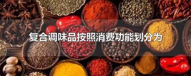 复合调味品按照消费功能划分为
