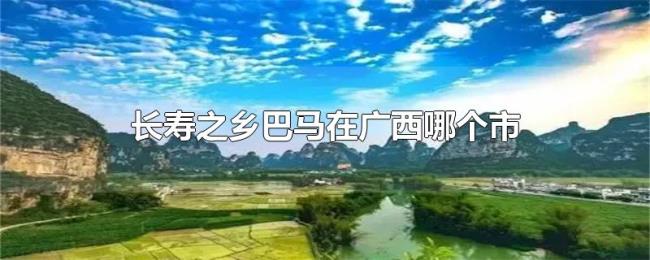 长寿之乡巴马在广西哪个市