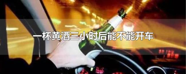 一杯黄酒三小时后能不能开车